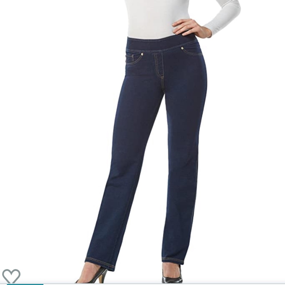 🎄Nygard Women's TALL Plus Size Straight Leg blue